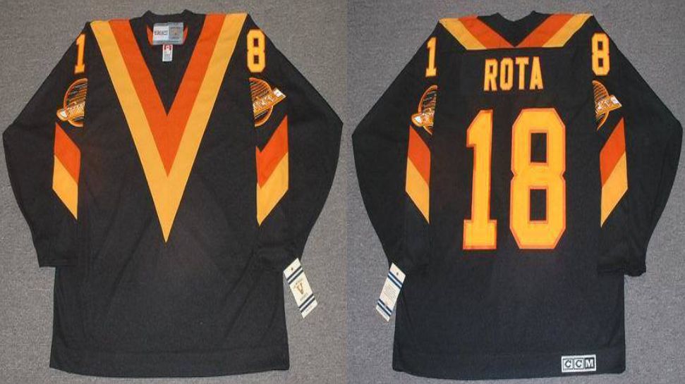 2019 Men Vancouver Canucks #18 Rota Black CCM NHL jerseys->vancouver canucks->NHL Jersey